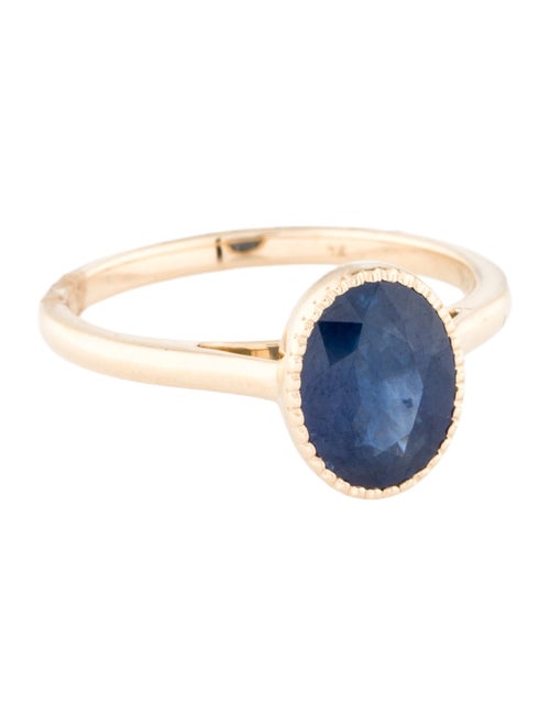 Jewelmak 14K 2.02ct Sapphire Cocktail Ring
