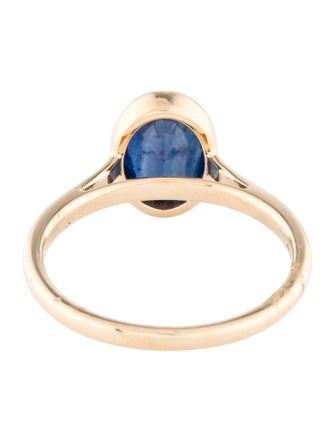 Jewelmak 14K 2.02ct Sapphire Cocktail Ring