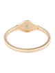 Jewelmak 14K Emerald Evil Eye Band