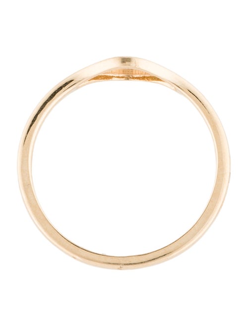 Jewelmak 14K Emerald Evil Eye Band