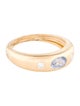 Jewelmak 18K Sapphire & Diamond Band