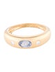 Jewelmak 18K Sapphire & Diamond Band