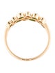Jewelmak 14K Emerald & Diamond Circle Band