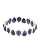 Jewelmak 14K 3.86ctw Sapphire Band