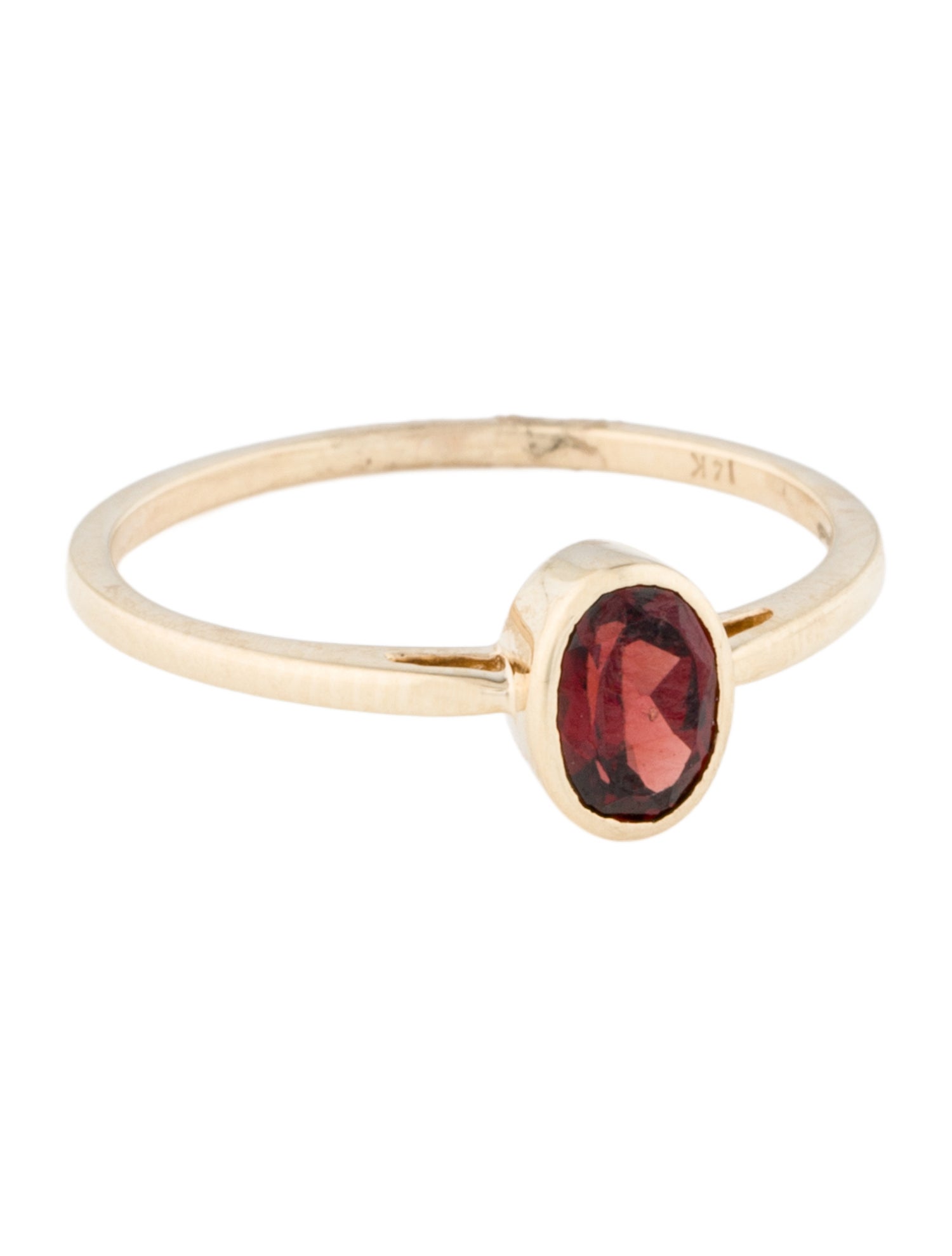 Jewelmak 14K Garnet Cocktail Ring