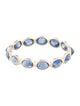 Jewelmak 14K 3.23ct Sapphire Eternity Band