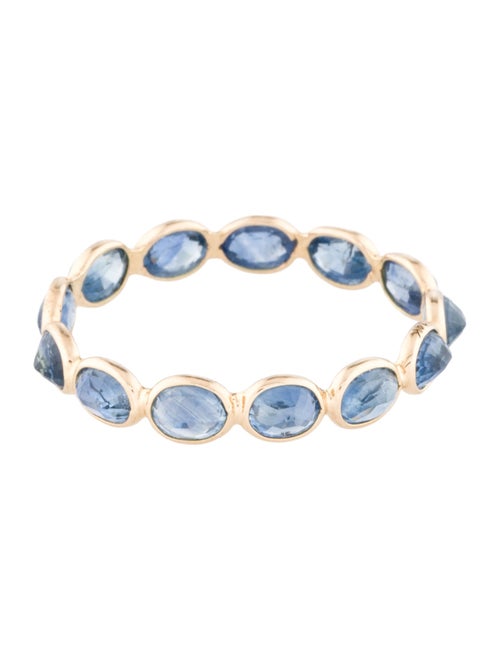 Jewelmak 14K 3.23ct Sapphire Eternity Band