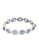 Jewelmak 14K 3.23ct Sapphire Eternity Band