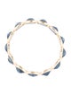 Jewelmak 14K 3.23ct Sapphire Eternity Band