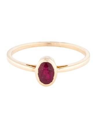 Jewelmak 14K Ruby Cocktail Ring