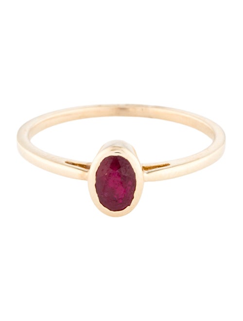 Jewelmak 14K Ruby Cocktail Ring