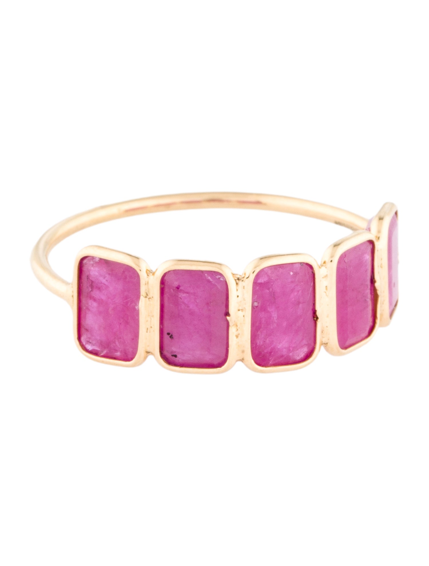 Jewelmak 18K 2.70ctw Ruby Band Ring