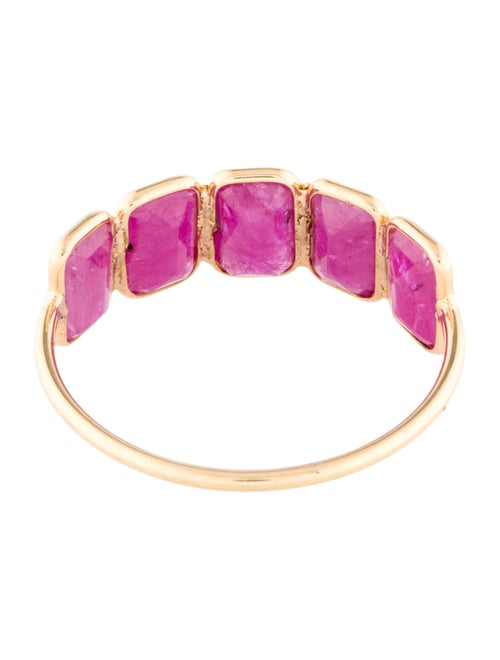 Jewelmak 18K 2.70ctw Ruby Band Ring