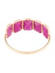 Jewelmak 18K 2.70ctw Ruby Band Ring
