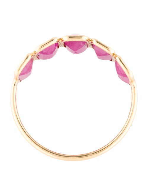 Jewelmak 18K 2.70ctw Ruby Band Ring