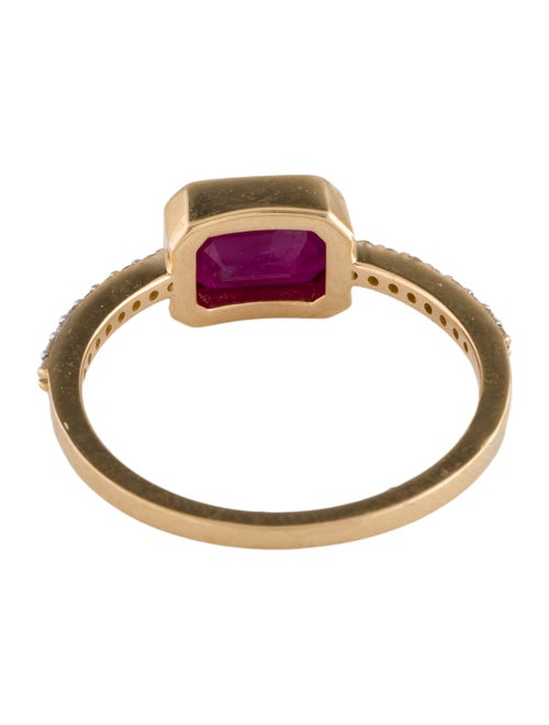 Jewelmak 14K 1.18ct Ruby & Diamond Cocktail Ring
