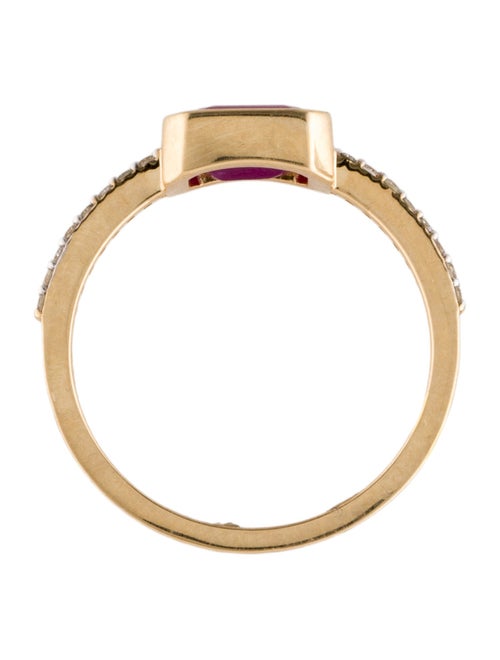 Jewelmak 14K 1.18ct Ruby & Diamond Cocktail Ring