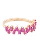 Jewelmak 14K 1.20ctw Ruby Baguette Band