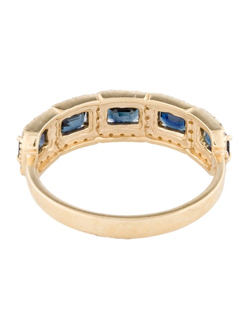 Jewelmak 14K Sapphire & Diamond Band