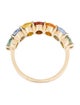Jewelmak 14K 4.09ctw Sapphire Multi-color Band