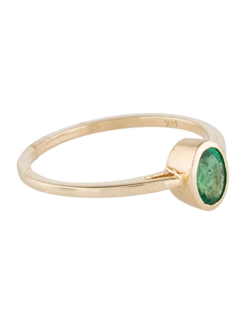 Jewelmak 14K Emerald Cocktail Ring