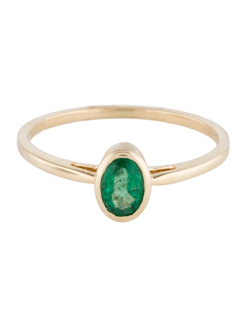 Jewelmak 14K Emerald Cocktail Ring