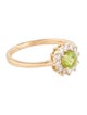 Jewelmak 14K Peridot & Diamond Cocktail Ring
