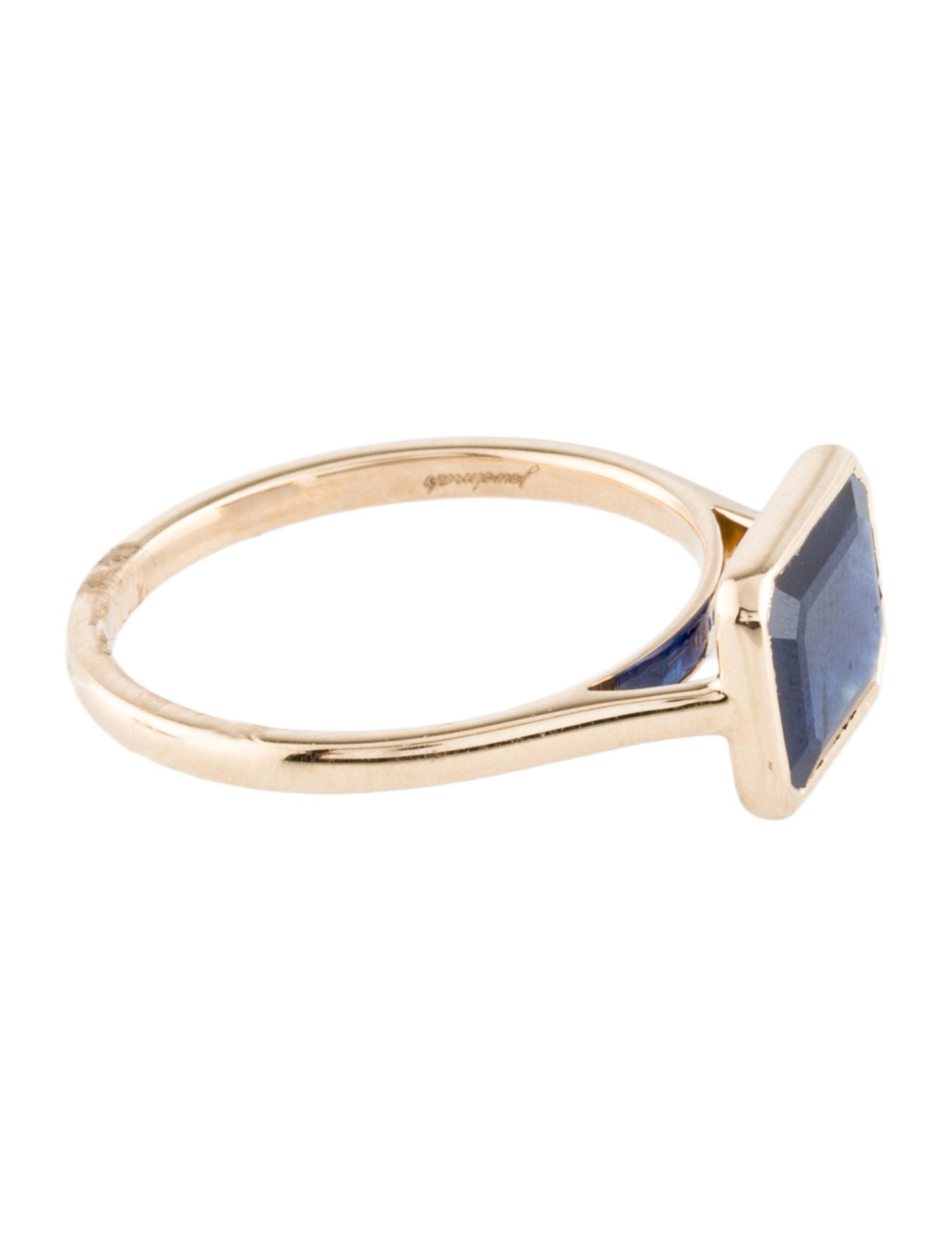 Jewelmak 14K 1.99ct Sapphire Cocktail Ring