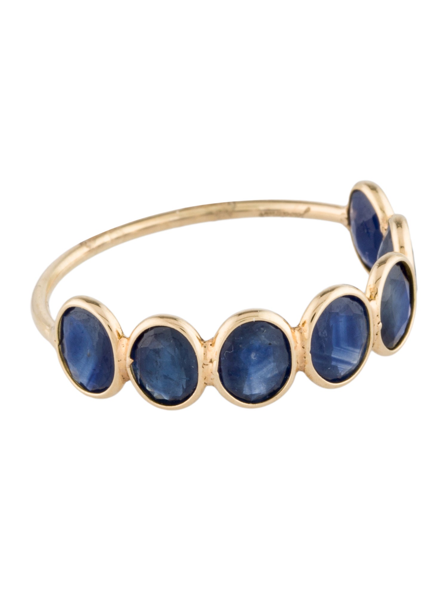 Jewelmak 14K 2.65ctw Sapphire Band