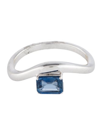 Jewelmak 14K Sapphire Cocktail Ring