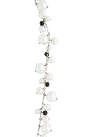 Jewelmak 14K Pearl & Spinel Necklace