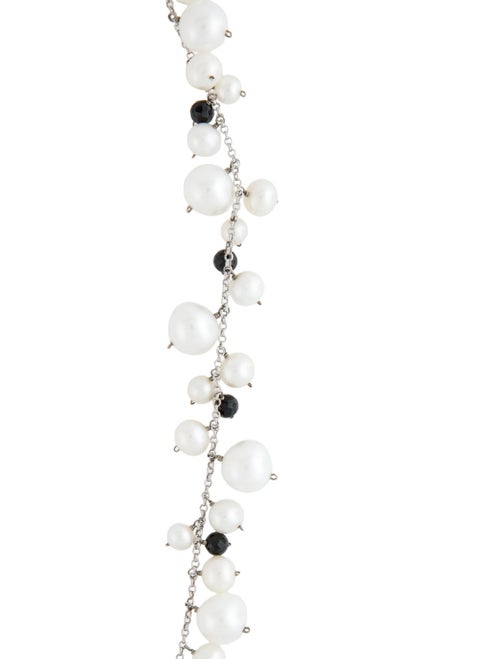 Jewelmak 14K Pearl & Spinel Necklace