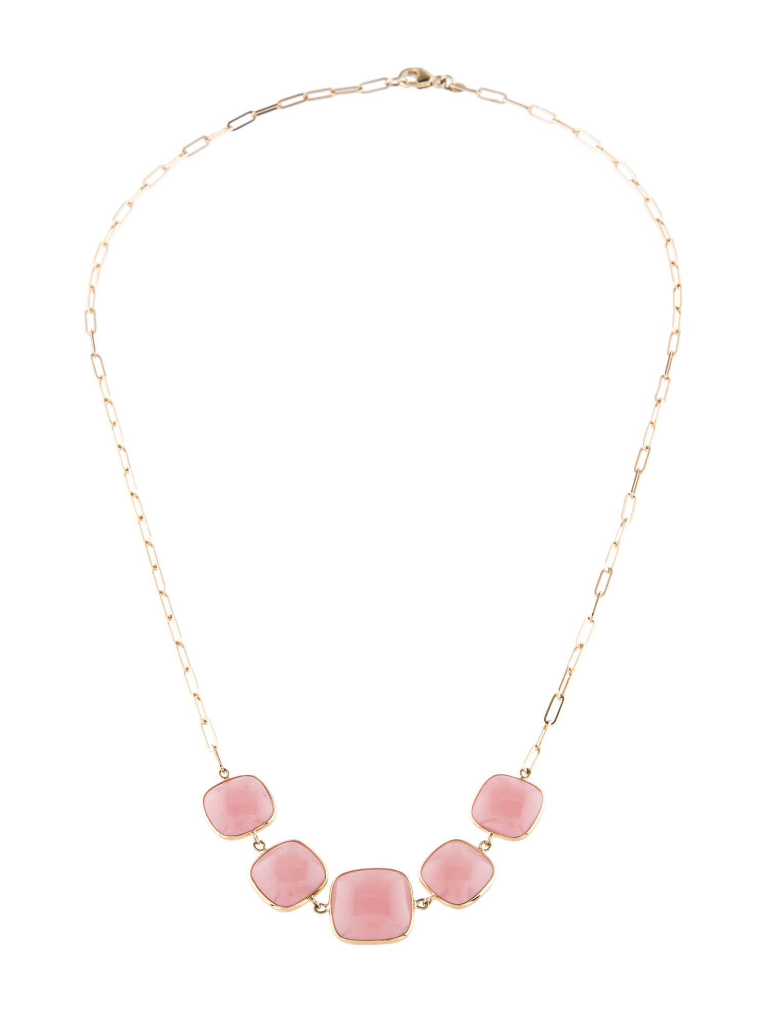 Jewelmak Rose Quartz Collar Necklace