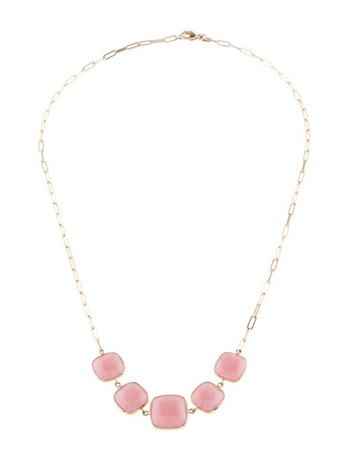 Jewelmak Rose Quartz Collar Necklace
