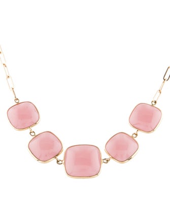 Jewelmak Rose Quartz Collar Necklace