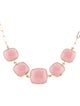 Jewelmak Rose Quartz Collar Necklace