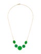 Jewelmak 14K Dyed Quartzite Neckalce
