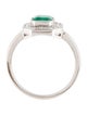 Jewelmak 14K 1.48ct Emerald & Diamond Cocktail Ring