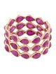 Jewelmak 14K 5.72ctw Ruby Eternity Band