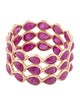 Jewelmak 14K 5.72ctw Ruby Eternity Band