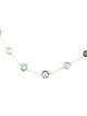 Jewelmak 14K Topaz Mixed Station Necklace
