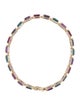 Jewelmak 14K Multistone Link Bracelet