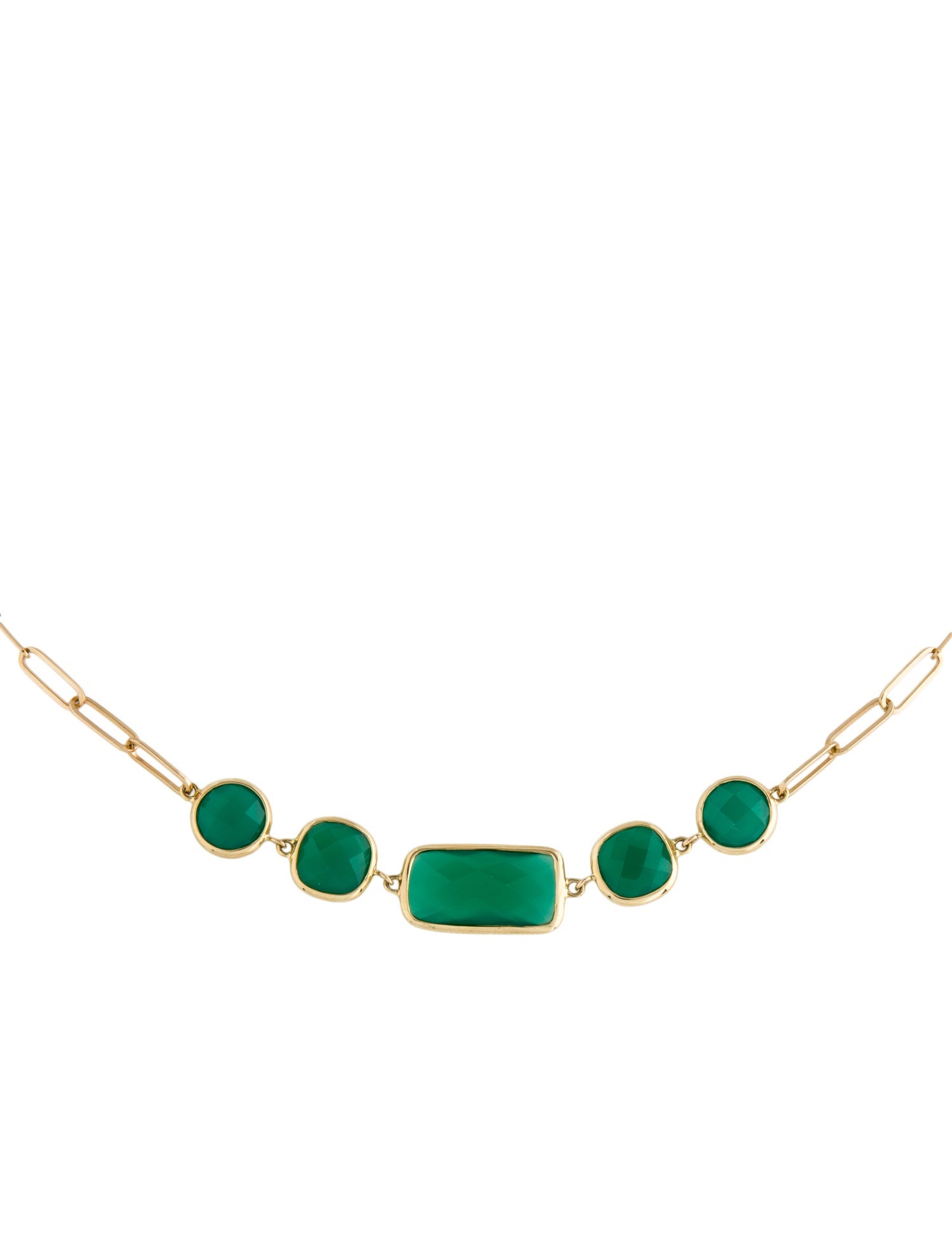 Jewelmak 14K Dyed Chalcedony Pendant Necklace