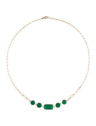 Jewelmak 14K Dyed Chalcedony Pendant Necklace