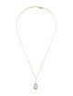 Jewelmak 14K Prasiolite Pendant Necklace