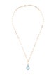 Jewelmak 14K Topaz Pendant Necklace