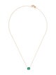 Jewelmak 14K 1.43ct Emerald Pendant Necklace