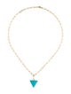 Jewelmak 14K Turquoise pendant Necklace