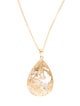 Jewelmak 14K Mother of Pearl Pendant Necklace