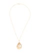 Jewelmak 14K Mother of Pearl Pendant Necklace